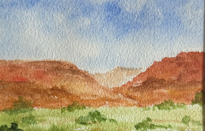 Mesas Ahead by artist Pat Flathouse